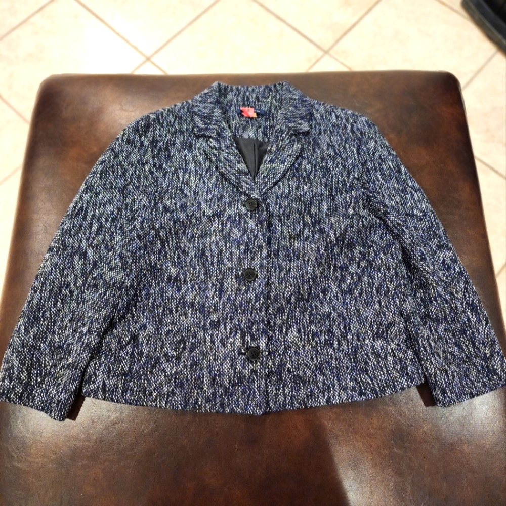 Tommy Hilfiger Blue and Black Blazer